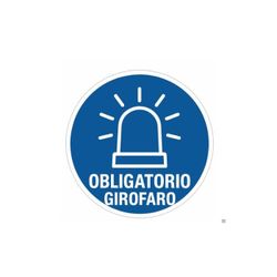 SEÑAL OBLIGATORIO GIROFARO ALUMINIO D.ABIERTO 60CM N1