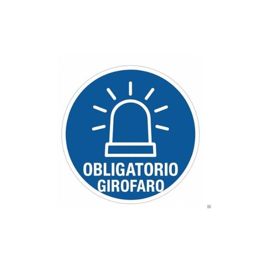 SEÑAL OBLIGATORIO GIROFARO ALUMINIO D.ABIERTO 60CM N1