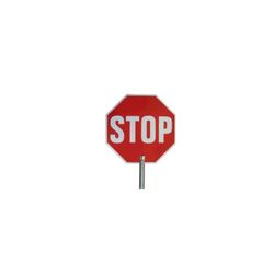 SEÑAL PASE-STOP MANO ALUMINI.PVC
