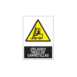 SEÑAL PELIGRO PASO DE CARRETILLAS