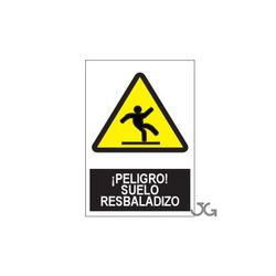 *SEÑAL PELIGRO SUELO RESBALADIZO 210X290MM