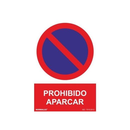 SEÑAL PROHIBIDO APARCAR PVC 0,7MM 210X300MM