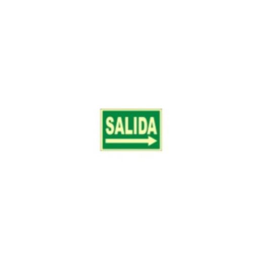 SEÑAL SALIDA 297X105 FOTOLUMINIS. FLECHA VERDE