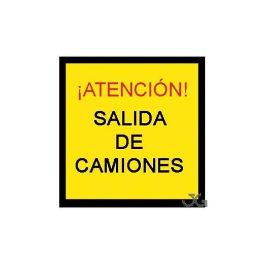 SEÑAL SALIDA DE CAMIONES