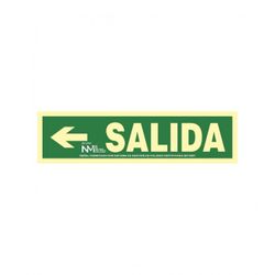 SEÑAL SALIDA FLECHA IZQUIERDA PVC 0,7MM CLASE B DISTANCIA
