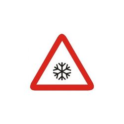 SEÑAL VIAL 700MM REFLEX. NIVEL I PAVIMENTO DESLIZANTE POR HIELO O NIEVE