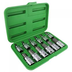 SET 12 PIEZAS 1/2" PUNTA HEXAGONAL