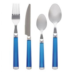 SET 24 CUBIERTOS M/AZUL STYLO QD