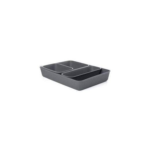 SET 4 ORGANIZADORES SLIM+A6+A5+A4 BAOBAB GRIS ANTRACITA