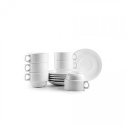 SET 6 TAZAS 170ML+PLATILLOS 15 CASTILLA