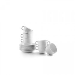 SET 6 TAZAS 80ML+ PLATILLOS 12 CASTILLA B