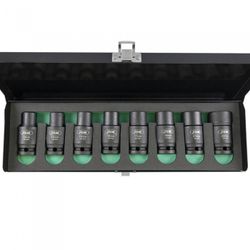 SET 8 VASOS IMPACTO HEX. CON DOBLE POSICION (FIJO/ARTICULADO)