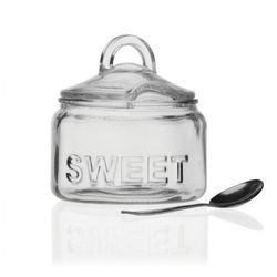 SET AZUCARERO Y CUCHARA CRISTAL 540ML