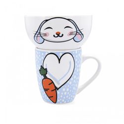SET CONEJO MUG 33CL Y BOL 51CL ZOO QD
