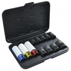 SET DE 12 VASOS DE IMPACTO DE 1/2" HEX. ESPECIAL EXTRACCION RUEDAS