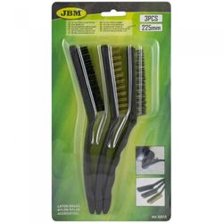 SET DE 3 CEPILLOS METALICOS