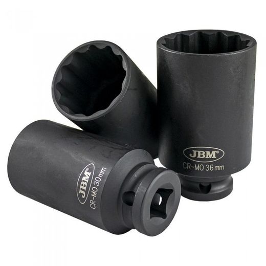 SET DE 3 VASOS XZN DE 1/2" DE IMPACTO