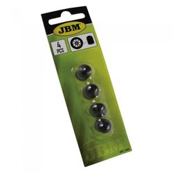 SET DE 4 TAPONES DE PLASTICO NEGROS PARA VALVULA NEUMATICO