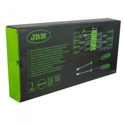 SET DE 7 DESTORNILLADORES PLANO CON MODULO EVA CARBONO