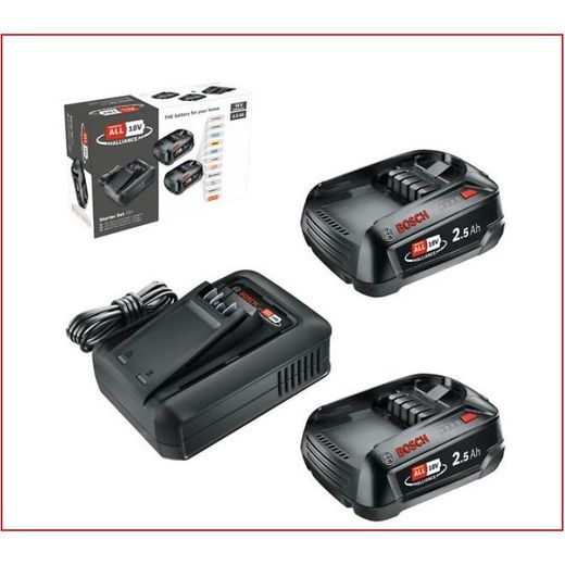 SET DE INICIACION DE 18V (2 x 2,5 Ah + AL 18V-44)
