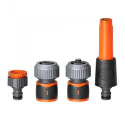 SET RIEGO 4 PIEZAS MANGUERA 3/4 AKHUO+