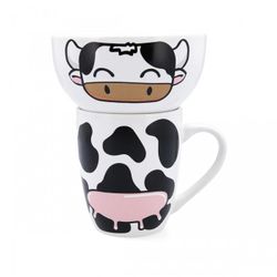 SET VACA MUG 33CL Y BOL 51CL ZOO QD