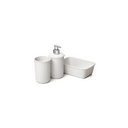 SET VASO+DOSIFICADOR+ORGANIZ.0,7L BAOBAB /BLANCO PERGAMON
