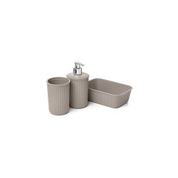 SET VASO+DOSIFICADOR+ORGANIZ.0,7L BAOBAB /TAUPE