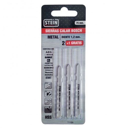 SIERRA CALAR BOSCH METAL DIENTE 2,0MM.