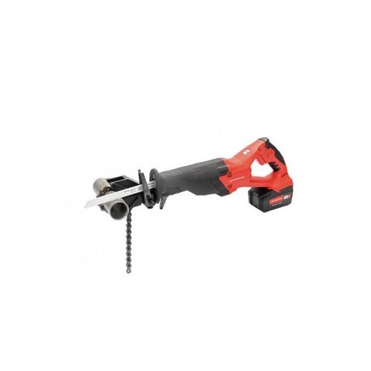 SIERRA ELECTRICA ROTIGER CL CON MORDAZA DE CADENA 5 HOJAS DE SIERRA UNIVERSALES (150 X 20 X 0,9 - 14 TPI) BATERIA LI-POW