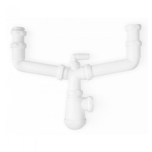 SIFON DOBLE FREGADERO EXT-C/RACORD 1 1/2