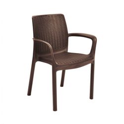 SILLA BALI MARRON
