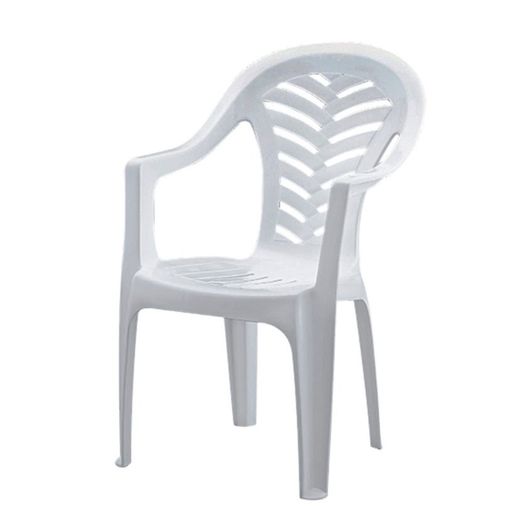 SILLÓN MONOBLOCK ALTO PALMA BCO.