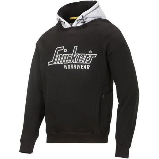 *SNICKERS-SUDADERA NEG.C/CAP. T-M