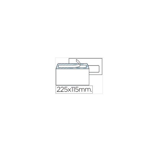 SOBRE VENTANILLA DRCHA 500 UDS 115X225 MM