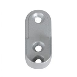 SOPORTE LATERAL OVAL.ADO. ALUM.30X15 MM.