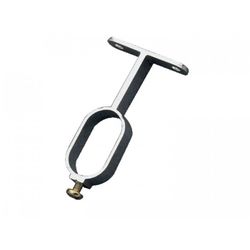 SOPORTE TUBO 8-30X15 ALUMINIO PLATA (D)