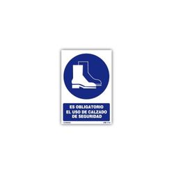 SOR-1055 PVC ADHESIVO 125*170 MM USO OBLIGATORIO DECALZADO DE SEGURIDAD