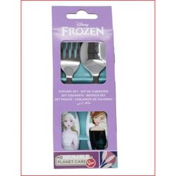 *STOR SET CUBIERTOS METALICOS 2 UDS FROZEN TRUST THE JOURNEY