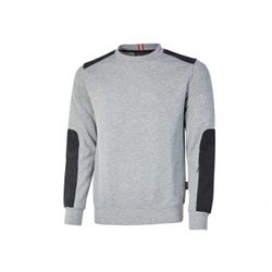 SUDADERA CUELLO REDONDO CEPILLADA RYKE GREY SILVER T-L