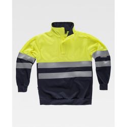 SUDADERA REF.C3839 MARINO+AMARILLO A.V. T-XXL