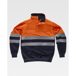 SUDADERA REF.C3839 MARINO+NARANJA A.V. T-L