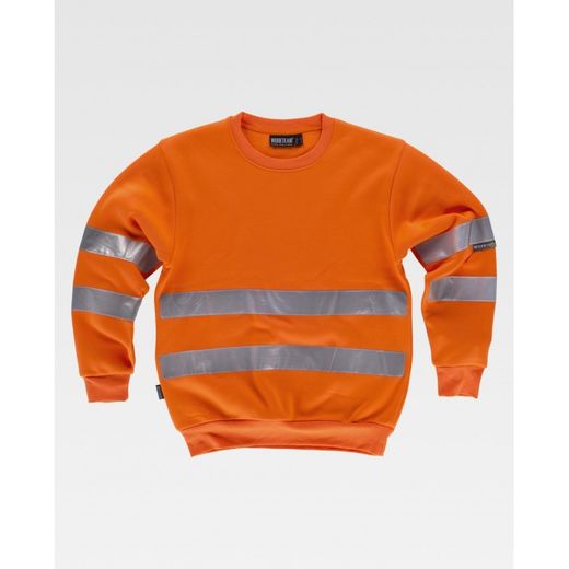 SUDADERA REF.C9030 NARANJA A.V. T-XL