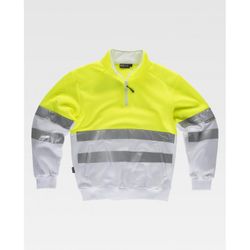 SUDADERA REF.C9035 AMARILLO A.V.+BLANCO T-3XL