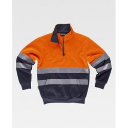 SUDADERA REF.C9035 NARANJA A.V.+MARINO T-XL