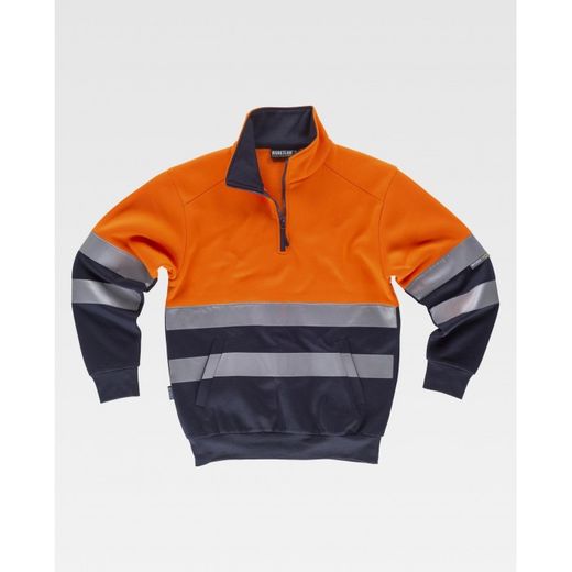SUDADERA REF.C9035 NARANJA A.V.+MARINO T-XL