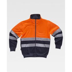 SUDADERA REF.C9037 NARANJA A.V.+MARINO T-XL