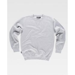 SUDADERA REF.S5505 GRIS JASPEADO T-S