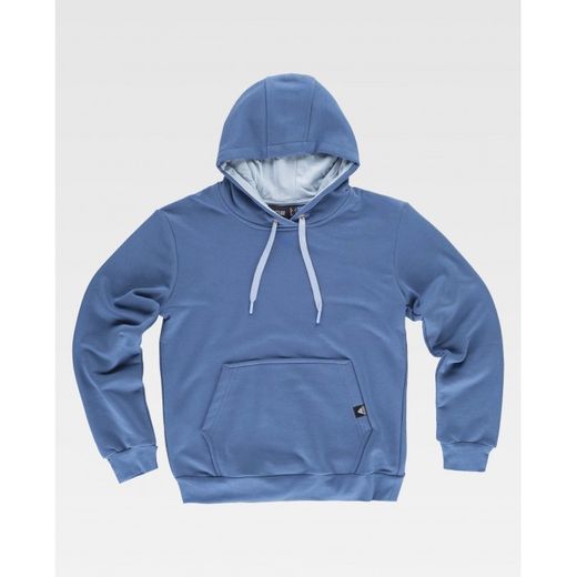 SUDADERA REF.S5570 AZUL+CELESTE T-3XL