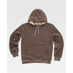 SUDADERA REF.S5570 MARRON+BEIGE T-3XL